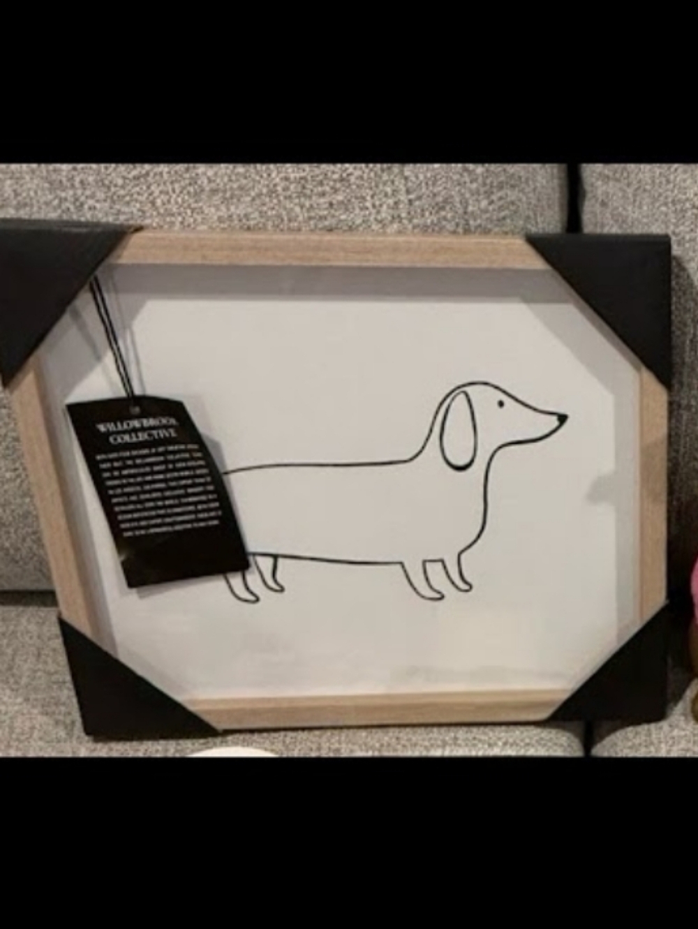 Dachshund Dog Sketch Wall Art